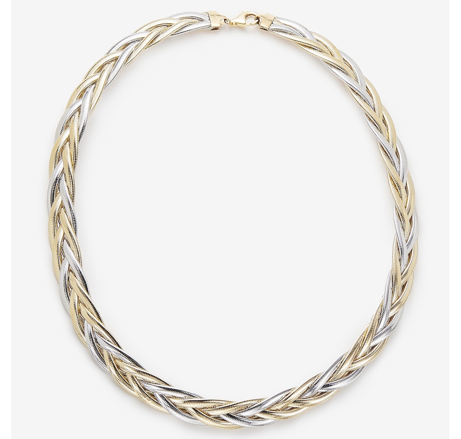 Image 244868.jpg, Product 244-868 / Price $2,999.99, Stefano Oro 14K Two-Tone Gold Braided Mesh Necklace from Stefano Oro on TSC.ca's Jewellery department