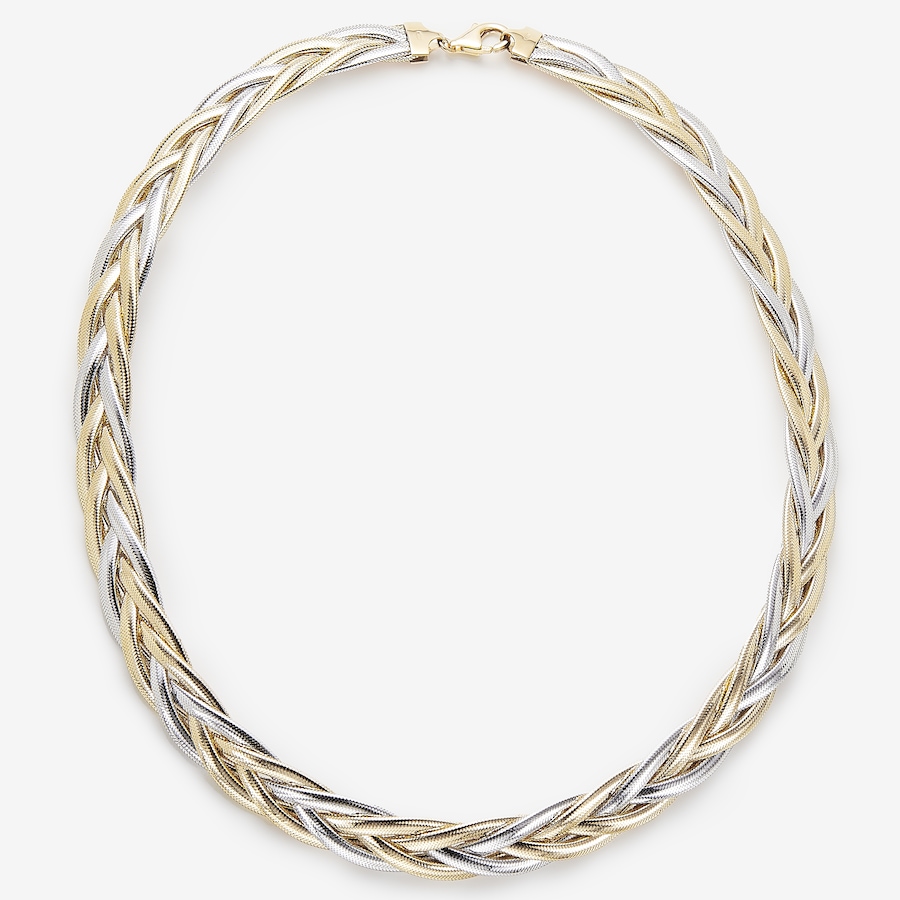 Image 244868.jpg, Product 244-868 / Price $2,999.99, Stefano Oro 14K Two-Tone Gold Braided Mesh Necklace from Stefano Oro on TSC.ca's Jewellery department
