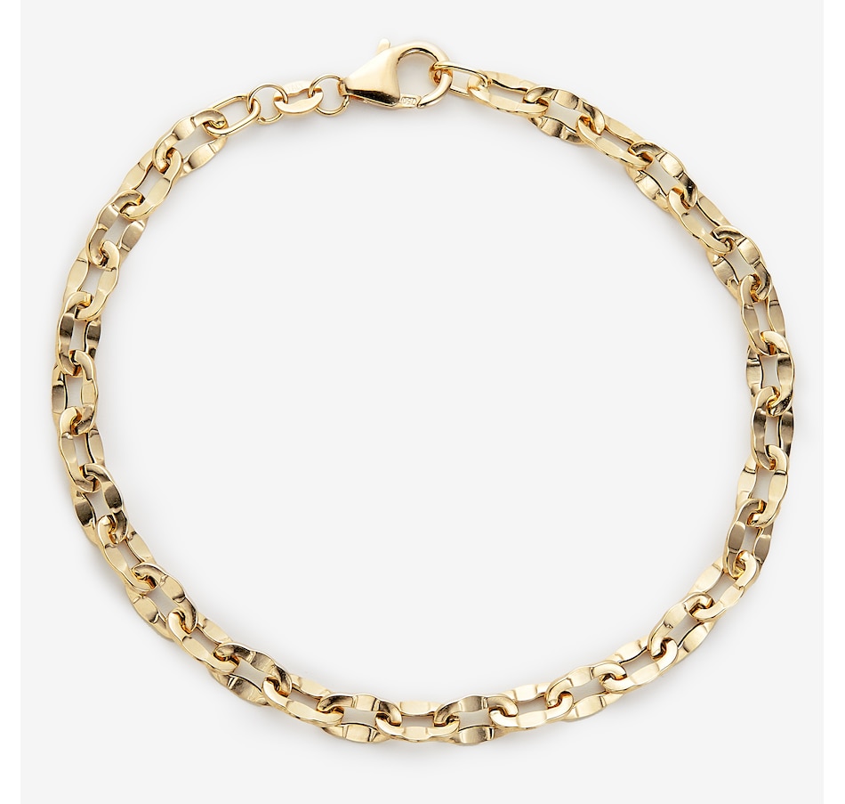 UNOAERRE 18K Yellow Gold Diamond Cut Fancy Bracelet