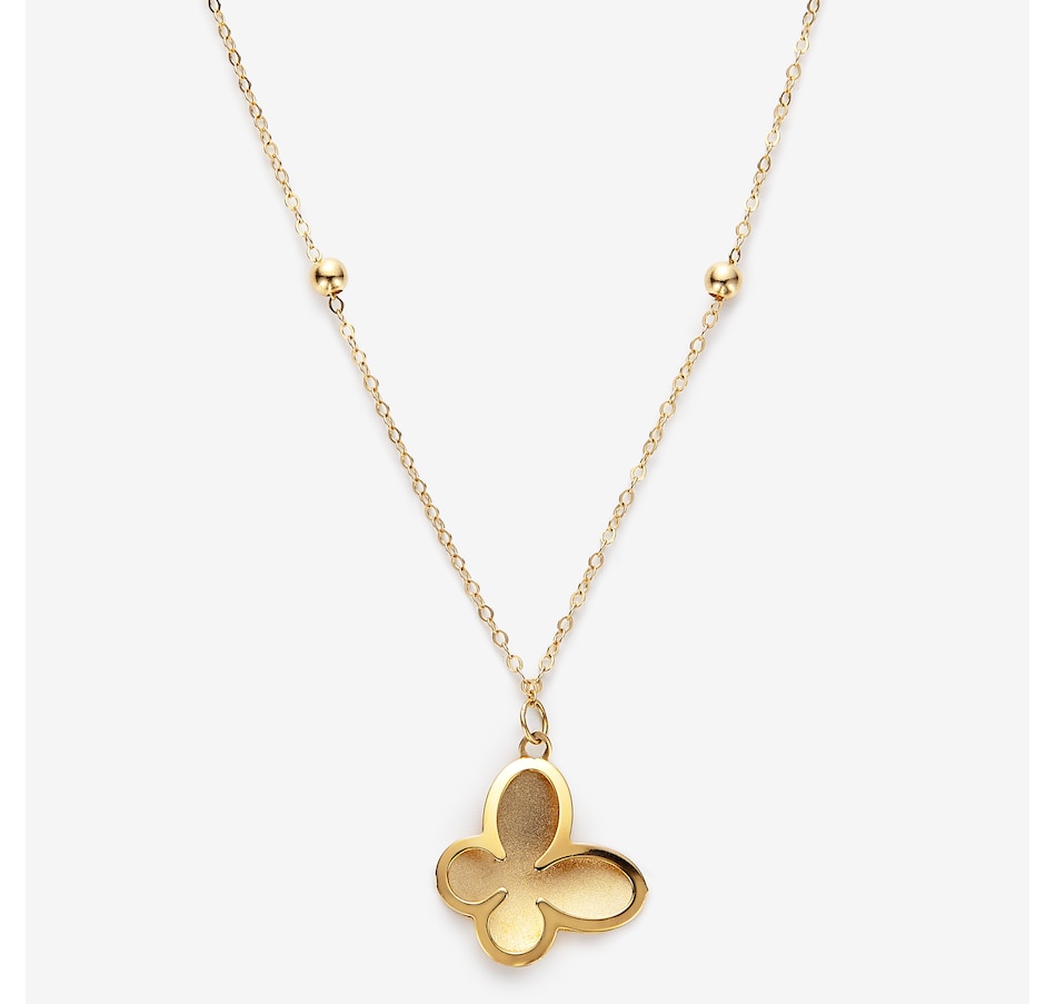 Image 244880.jpg, Product 244-880 / Price $599.99, UNOAERRE 18K Yellow Gold Flower Pendant Necklace from UnoAErre Jewellery on TSC.ca's Jewellery department