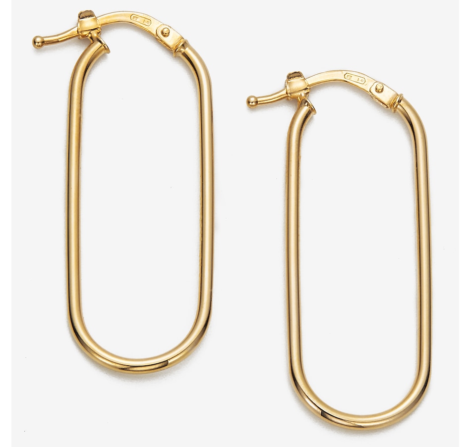 Image 244888.jpg, Product 244-888 / Price $449.99, UNOAERRE 18K Yellow Gold Oval Hoop Earrings from UnoAErre Jewellery on TSC.ca's Jewellery department