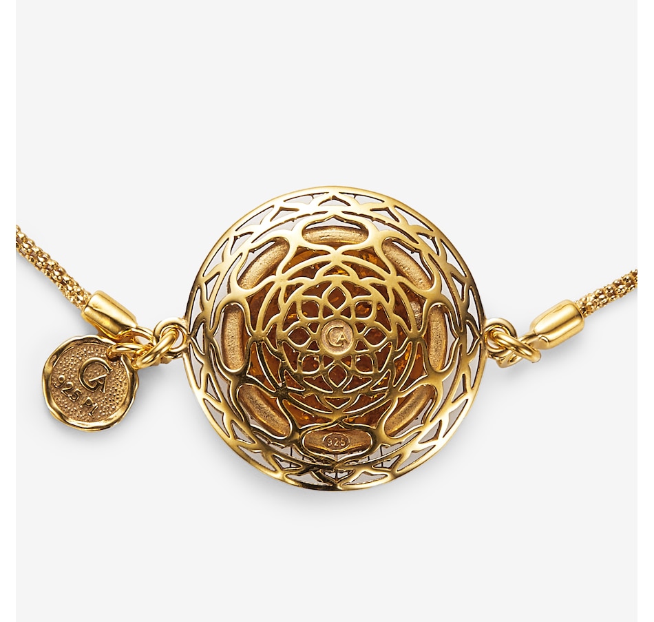 Image 244918_ALTMORE1.jpg, Product 244-918 / Price $99.99, Amber Extraordinaire Sterling Silver Round Cabochon Amber Adjustable Bracelet from Amber Extraordinaire on TSC.ca's Jewellery department