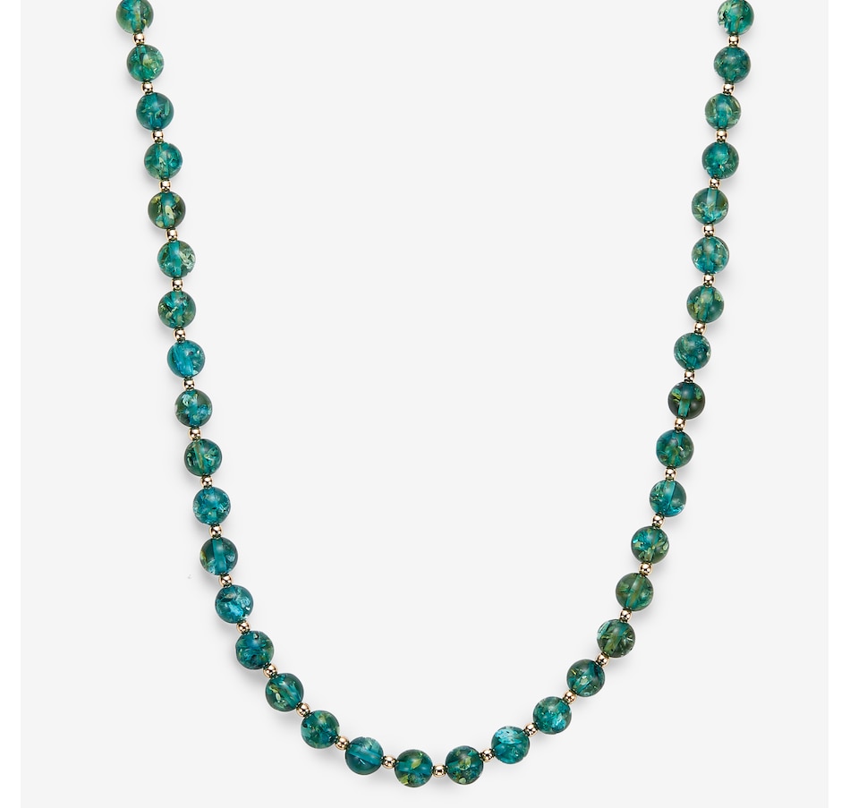 Image 244922_AQA.jpg, Product 244-922 / Price $139.99, Amber Extraordinaire Sterling Silver Round Amber Bead Necklace from Amber Extraordinaire on TSC.ca's Jewellery department