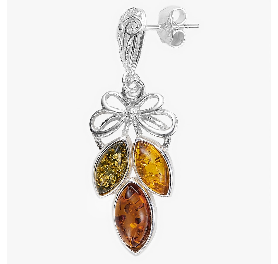 Image 244929_ALTMORE1.jpg, Product 244-929 / Price $69.99, Amber Extraordinaire Sterling Silver Multi Amber Earrings from Amber Extraordinaire on TSC.ca's Jewellery department