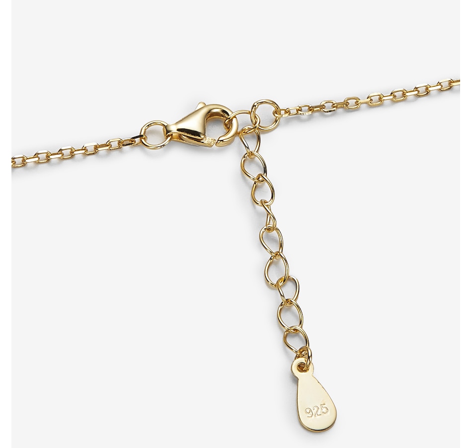 Image 244936_ALTMORE1.jpg, Product 244-936 / Price $79.99, Amber Extraordinaire Sterling Silver 22K Yellow Gold Plate Amber Cabochon Pendant with Chain from Amber Extraordinaire on TSC.ca's Jewellery department