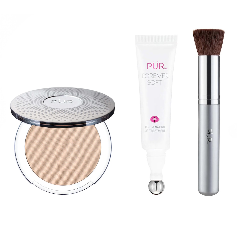 Image 244969_LGTT.jpg, Product 244-969 / Price $81.00, PÜR 4-in-1 Pressed Powder with Brush and Lip Treatment from PUR on TSC.ca's Beauty department