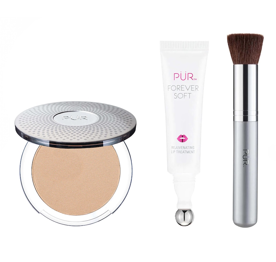 Image 244969_LHT.jpg, Product 244-969 / Price $81.00, PÜR 4-in-1 Pressed Powder with Brush and Lip Treatment from PUR on TSC.ca's Beauty department