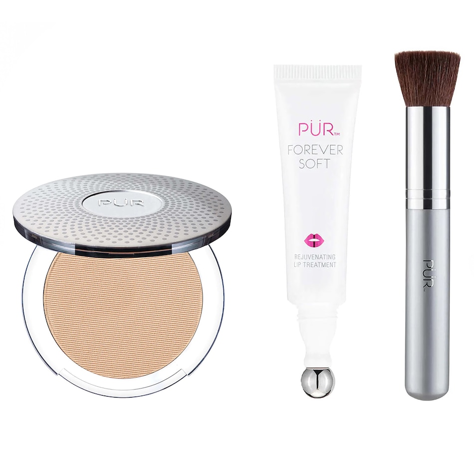 Image 244969_LIN.jpg, Product 244-969 / Price $81.00, PÜR 4-in-1 Pressed Powder with Brush and Lip Treatment from PUR on TSC.ca's Beauty department