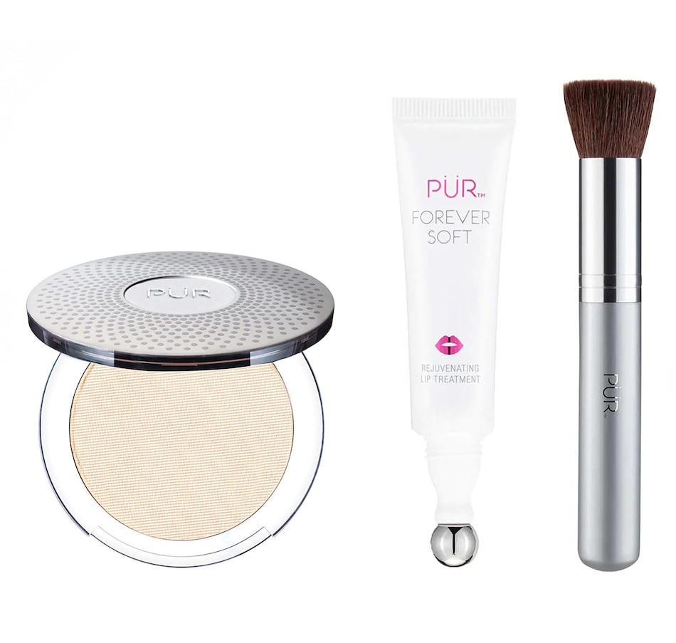 Image 244969_PO.jpg, Product 244-969 / Price $81.00, PÜR 4-in-1 Pressed Powder with Brush and Lip Treatment from PUR on TSC.ca's Beauty department