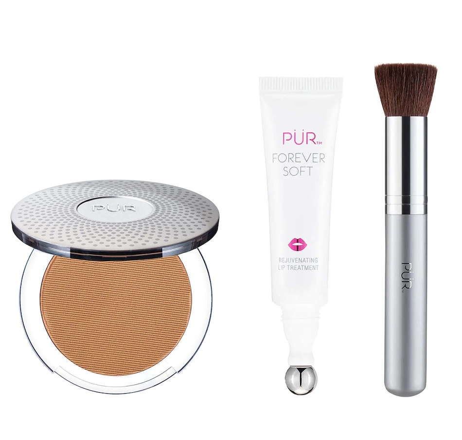 Image 244969_TN.jpg, Product 244-969 / Price $81.00, PÜR 4-in-1 Pressed Powder with Brush and Lip Treatment from PUR on TSC.ca's Beauty department