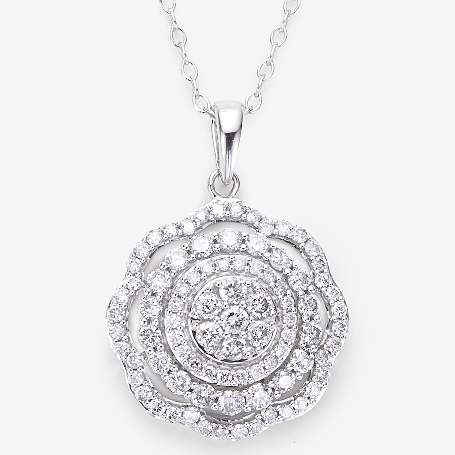 Image 245007.jpg, Product 245-007 / Price $599.88, 10K White Gold 0.95ctw Diamond Pendant with Chain from The Vault on TSC.ca's Jewellery department