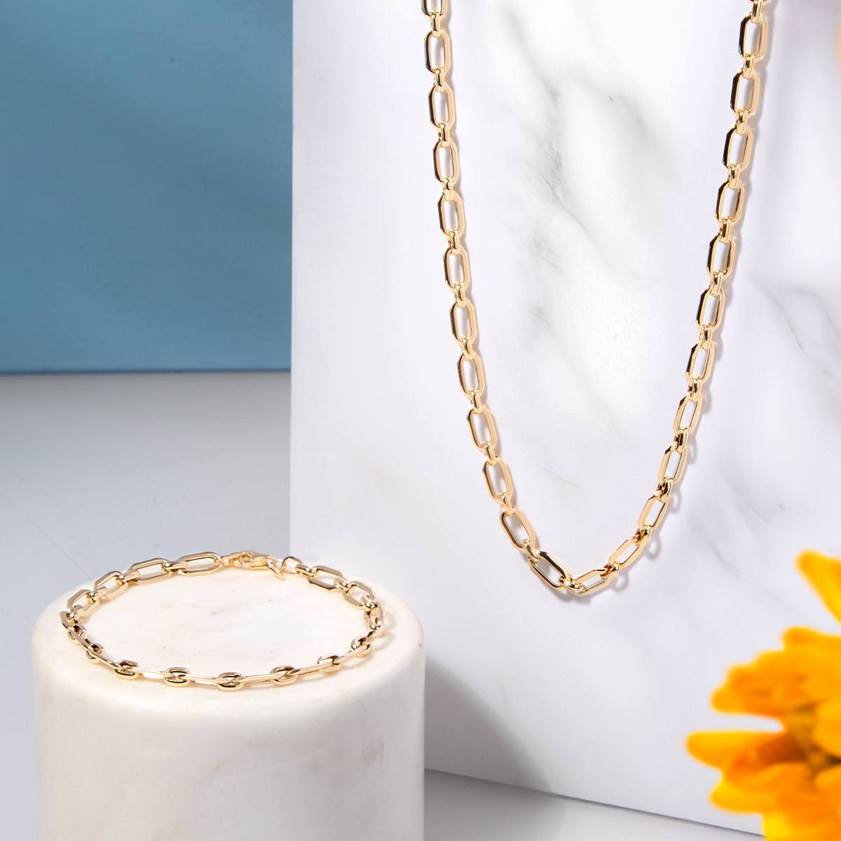 Stefano Oro 14K Yellow Gold Faceted Alternata Necklace - TSC.ca