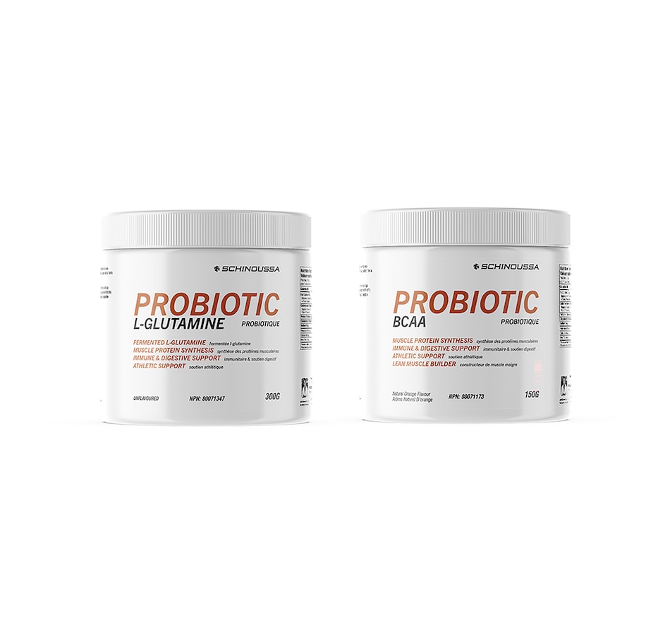 Image 245207.jpg, Product 245-207 / Price $79.00, 30-Day Auto-Delivery Schinoussa Probiotic BCAA & L-Glutamine Duo from Schinoussa on TSC.ca's Health & Fitness department