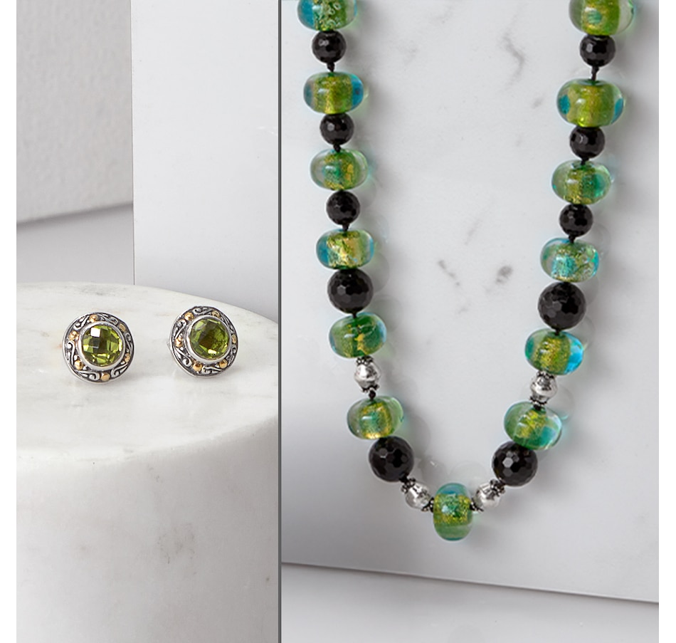 Image 245249_ALTMORE100.jpg, Product 245-249 / Price $349.99, Samuel B. Collection Sterling Silver Glass and Bead Necklace from Samuel B. Collection on TSC.ca's Jewellery department