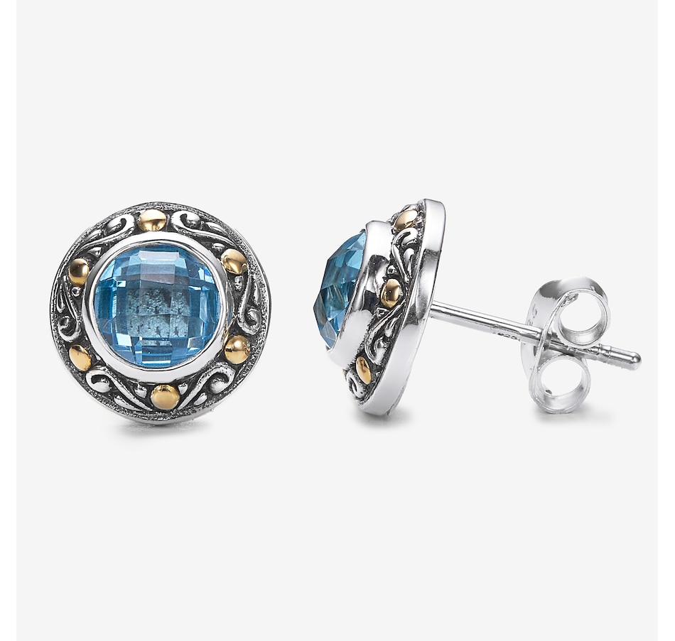 Image 245250_BTP.jpg, Product 245-250 / Price $249.99, Samuel B. Collection Sterling Silver/18K Round Stud Earrings from Samuel B. Collection on TSC.ca's Jewellery department