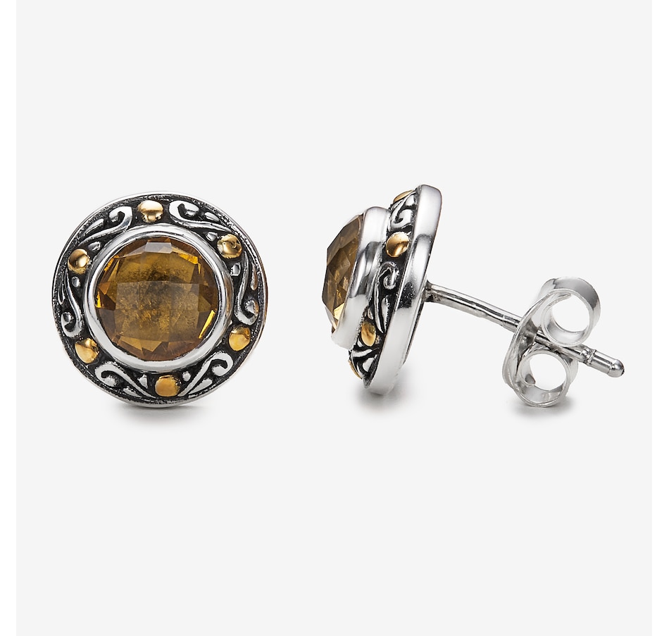 Image 245250_CIT.jpg, Product 245-250 / Price $249.99, Samuel B. Collection Sterling Silver/18K Round Stud Earrings from Samuel B. Collection on TSC.ca's Jewellery department