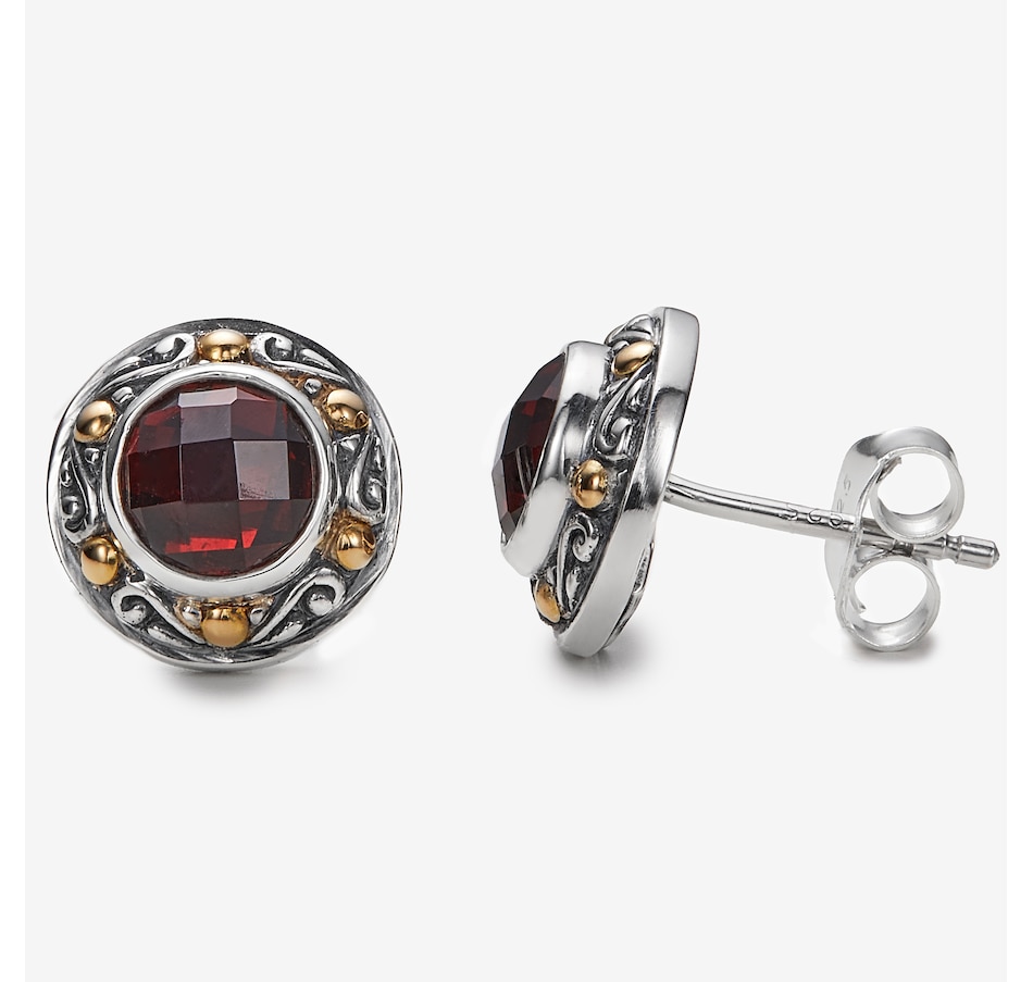 Image 245250_GAR.jpg, Product 245-250 / Price $249.99, Samuel B. Collection Sterling Silver/18K Round Stud Earrings from Samuel B. Collection on TSC.ca's Jewellery department