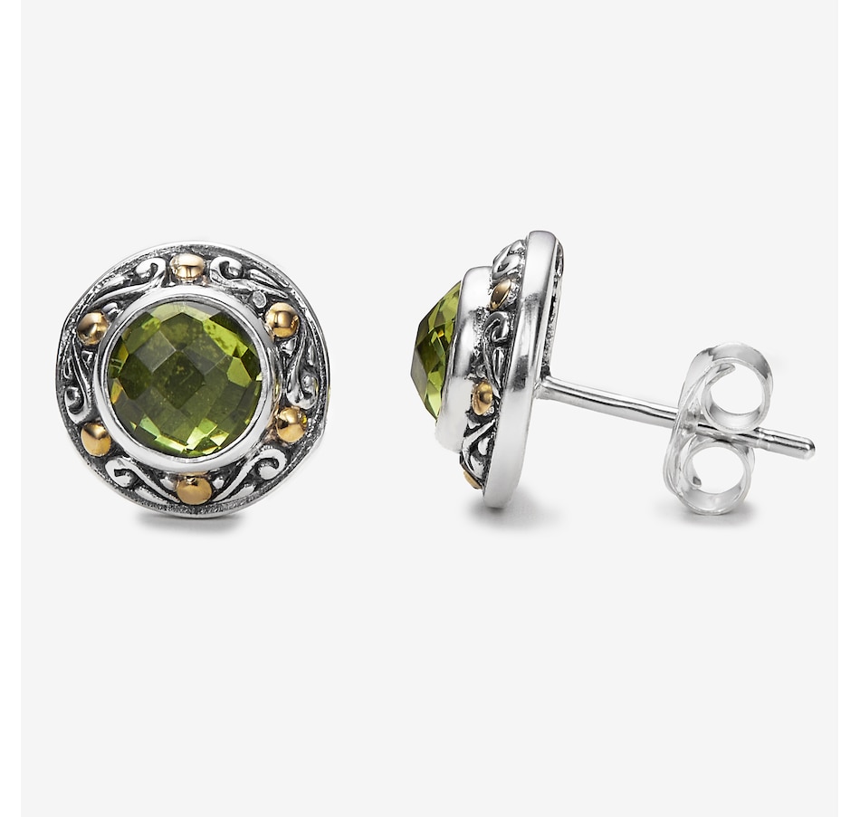 Image 245250_PER.jpg, Product 245-250 / Price $249.99, Samuel B. Collection Sterling Silver/18K Round Stud Earrings from Samuel B. Collection on TSC.ca's Jewellery department