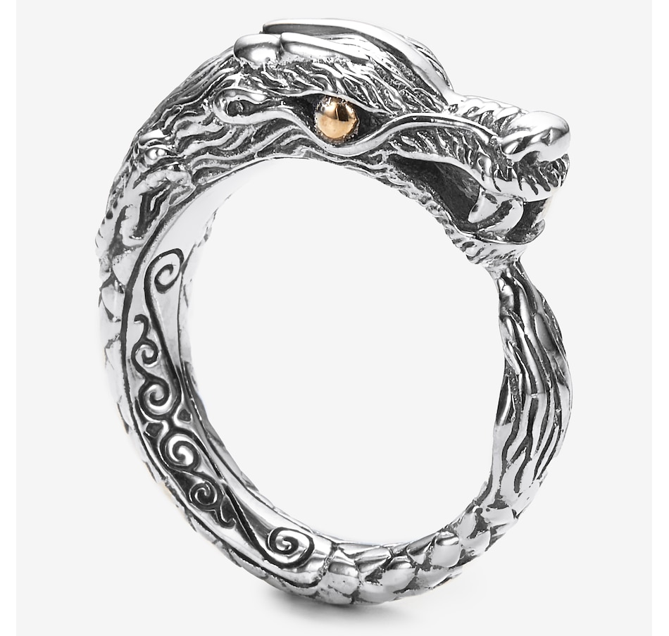 Image 245258_ALTMORE1.jpg, Product 245-258 / Price $179.99, Samuel B. Collection Sterling Silver/18K Dragon Ring from Samuel B. Collection on TSC.ca's Jewellery department