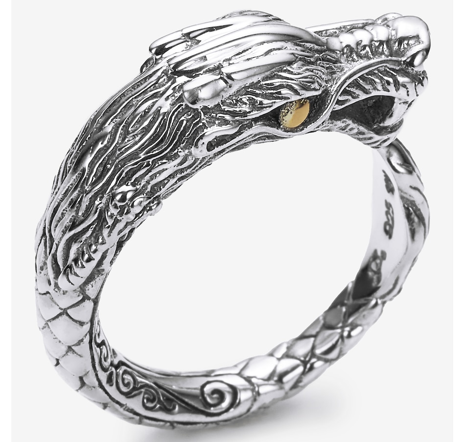 Image 245258_ALTMORE2.jpg, Product 245-258 / Price $179.99, Samuel B. Collection Sterling Silver/18K Dragon Ring from Samuel B. Collection on TSC.ca's Jewellery department