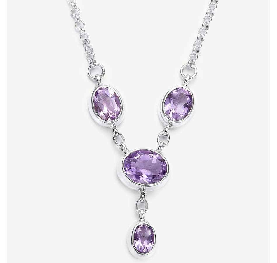 Image 245265.jpg, Product 245-265 / Price $179.99, Samuel B. Collection Sterling Silver Amethyst "Y" Necklace from Samuel B. Collection on TSC.ca's Jewellery department