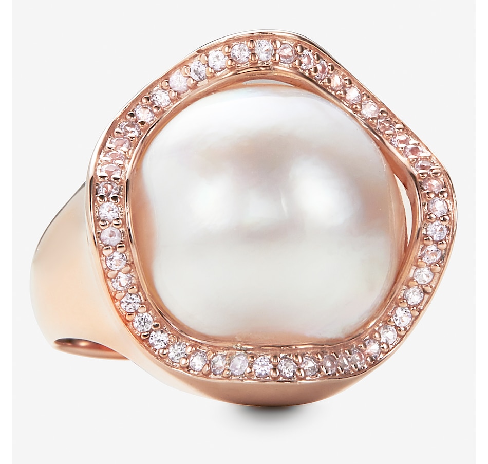 Image 245273.jpg, Product 245-273 / Price $259.99, Roz Kwan Sterling Silver Round Mother of Pearl Ring from Roz Kwan Jewellery Collection on TSC.ca's Jewellery department