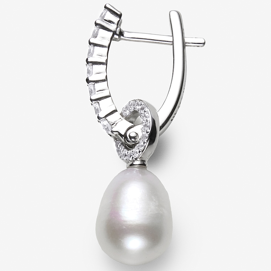 Image 245277_ALTMORE1.jpg, Product 245-277 / Price $199.99, Sterling Silver Drop Fresh Water Pearl White Zircon Earring And Pendant With Chain Set from Roz Kwan Jewellery Collection on TSC.ca's Jewellery department