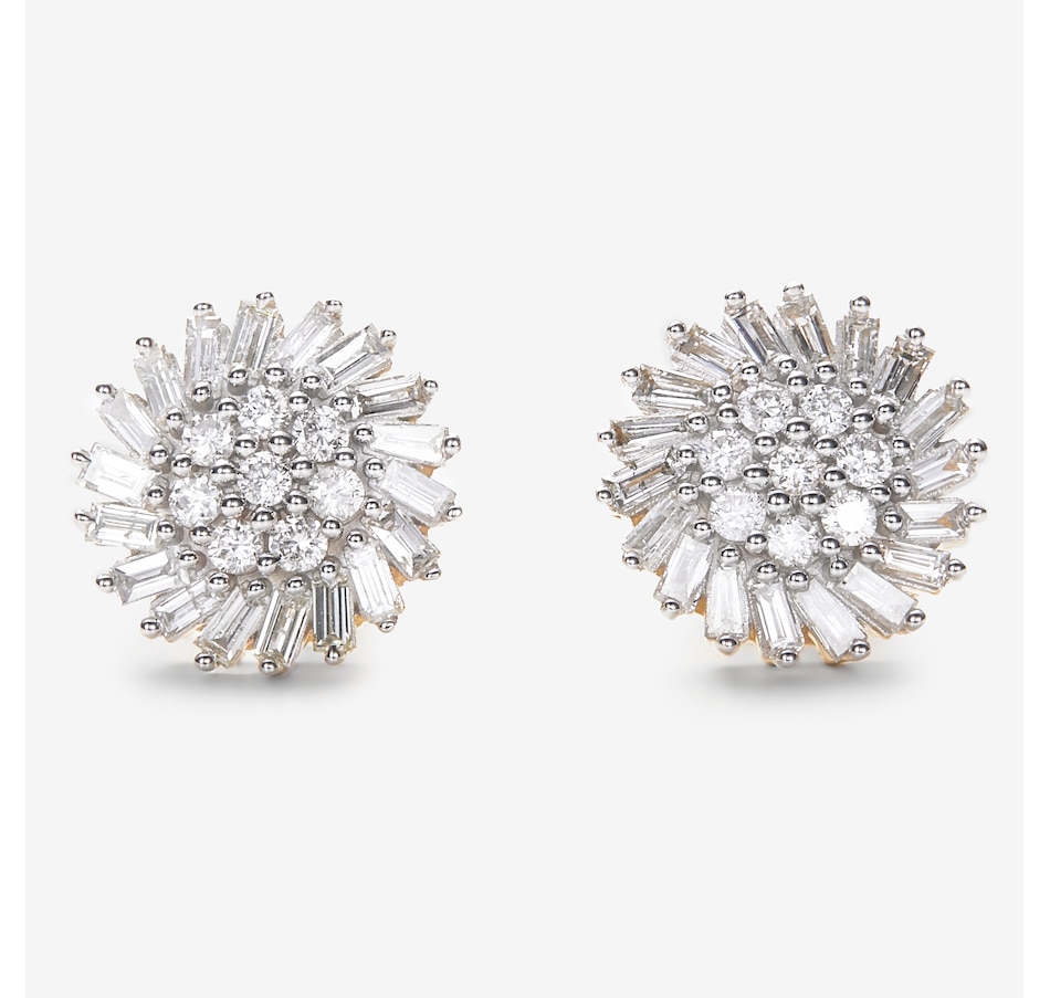 Image 245280_YGL.jpg, Product 245-280 / Price $999.88, 14K Gold 1.00 ctw Diamond Earrings from Diamond Show on TSC.ca's Jewellery department