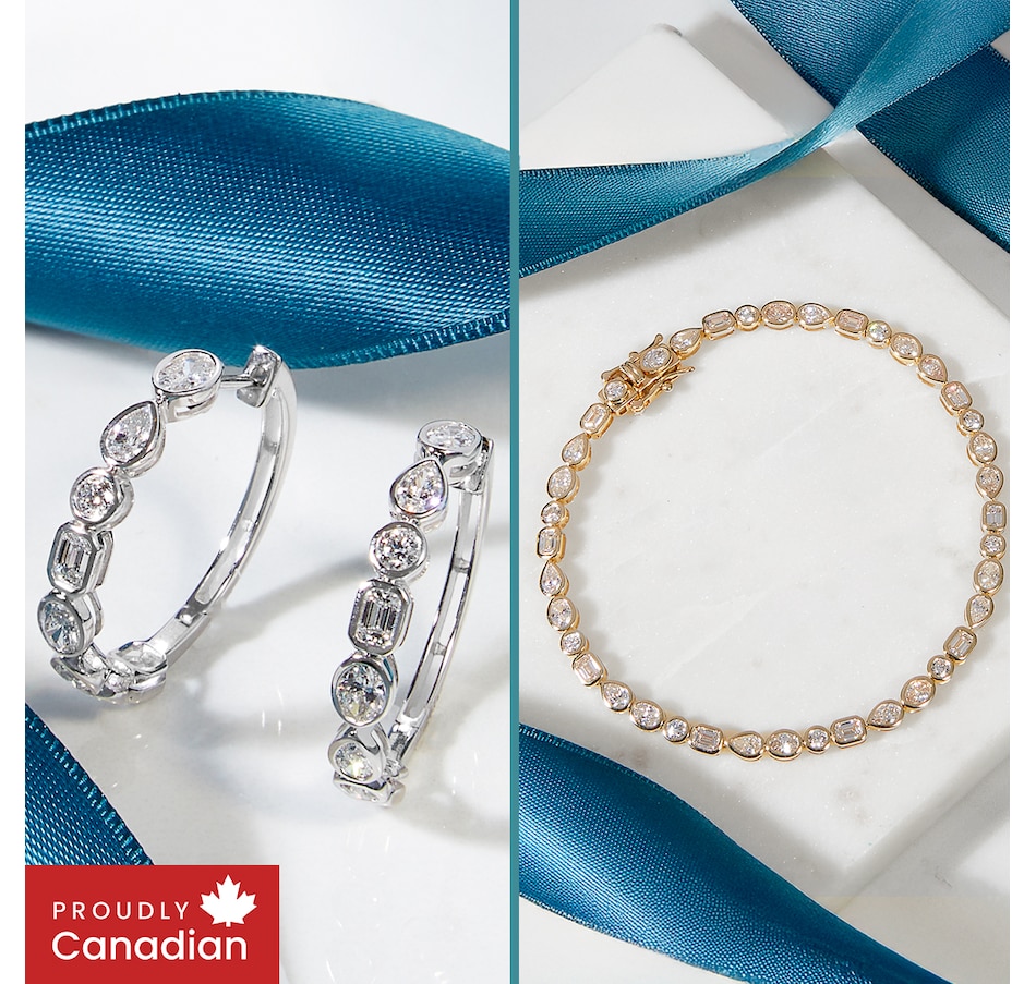 Image 245284_ALTMORE100.jpg, Product 245-284 / Price $2,089.99, EVERA Diamonds 14K Gold 2.00ctw Diamond Hoop Earrings from Evera Diamonds on TSC.ca's Jewellery department