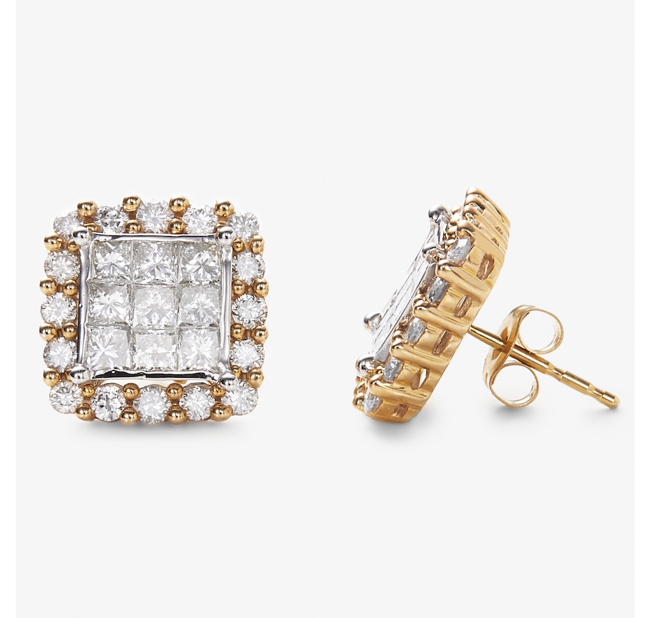 Image 245290.jpg, Product 245-290 / Price $1,499.99, 10K Yellow Gold 2.00 ctw Diamond Stud Earrings from Diamond Show on TSC.ca's Jewellery department