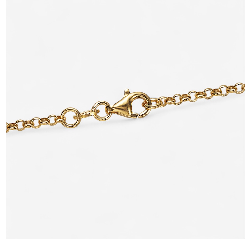 Image 245300_ALTMORE1.jpg, Product 245-300 / Price $429.99, Cristiana Jewels Sterling Silver Yellow Gold Plate Oval Graphite Pendant Necklace from Cristiana Jewels on TSC.ca's Jewellery department