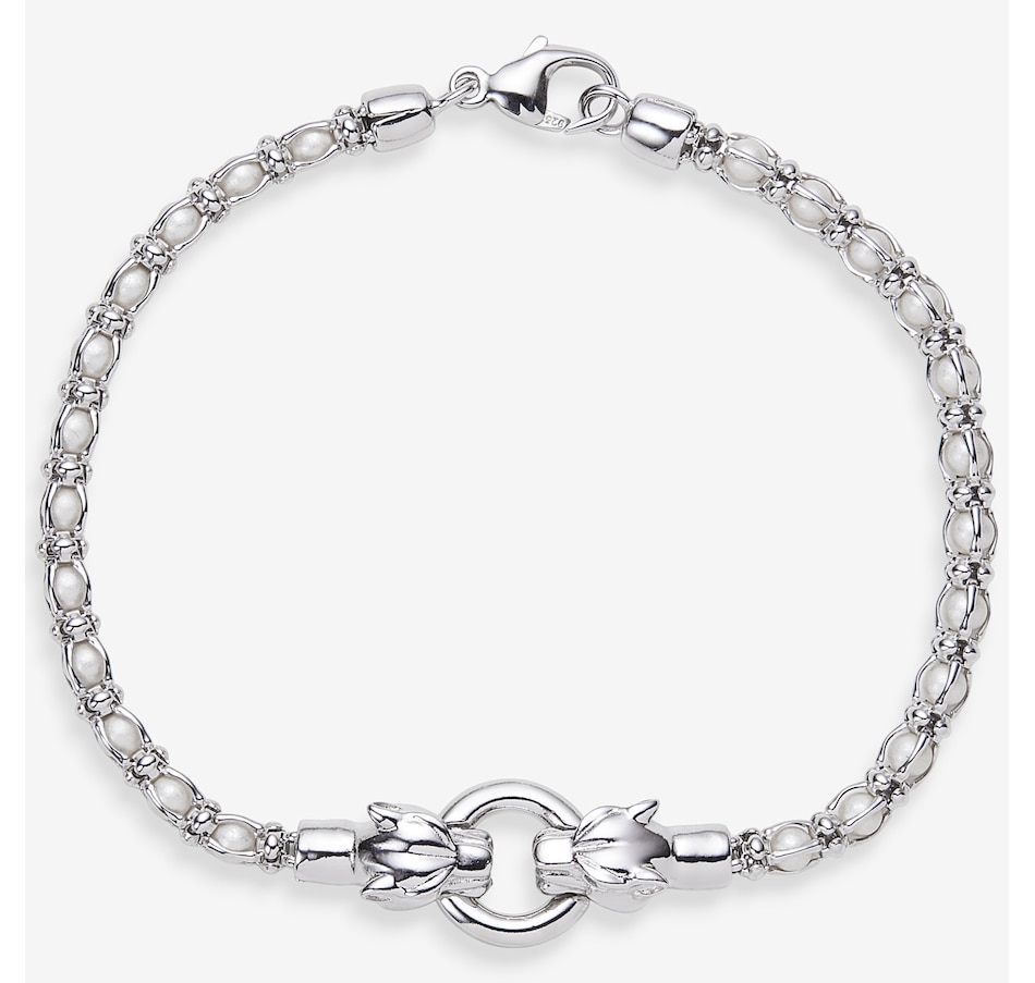 Image 245302.jpg, Product 245-302 / Price $239.99, Cristiana Jewels Sterling Silver Rhodium Plate Cage Synthetic Pearl Pather Bracelet from Cristiana Jewels on TSC.ca's Jewellery department