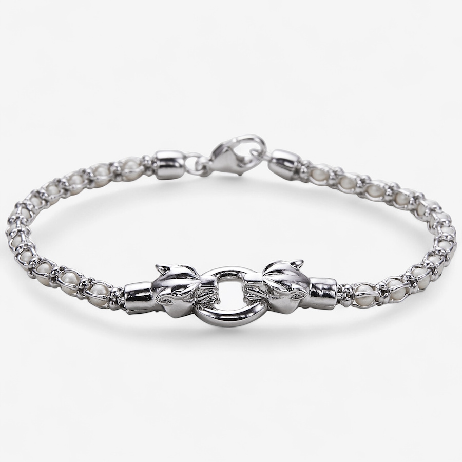 Image 245302_ALTMORE1.jpg, Product 245-302 / Price $239.99, Cristiana Jewels Sterling Silver Rhodium Plate Cage Synthetic Pearl Pather Bracelet from Cristiana Jewels on TSC.ca's Jewellery department