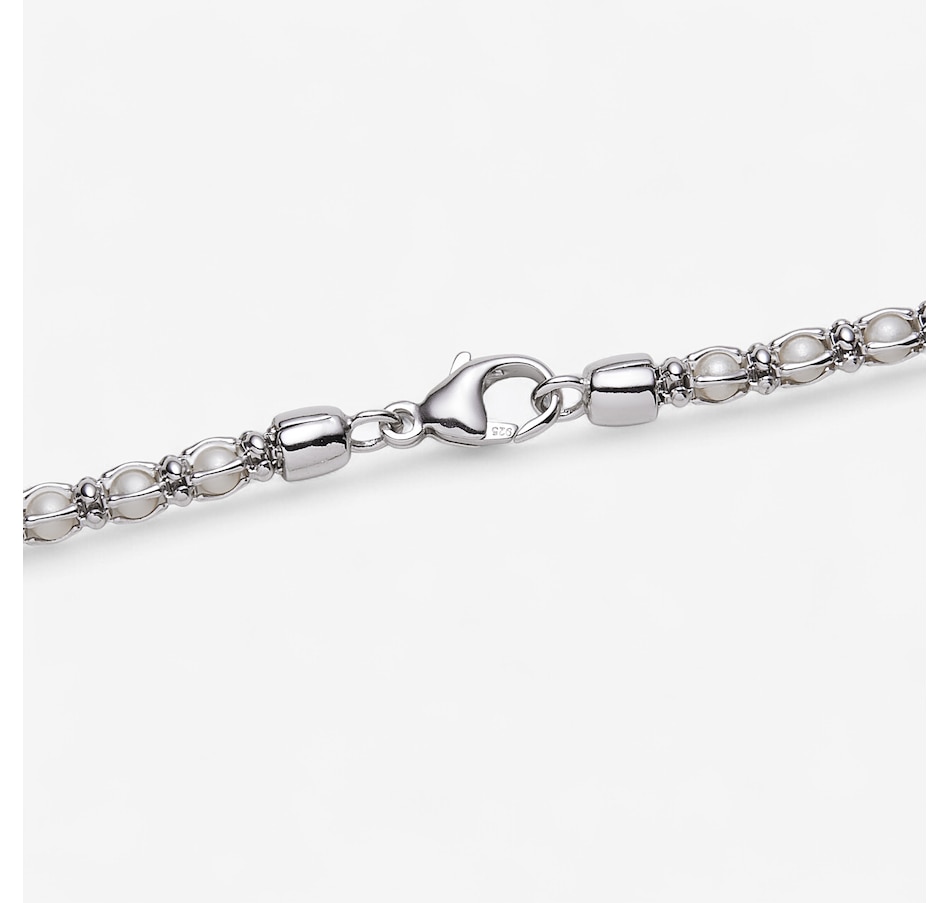 Image 245303_ALTMORE1.jpg, Product 245-303 / Price $299.99, Cristiana Jewels Sterling Silver Rhodium Plate Cage Synthetic Pearl Pather Necklace from Cristiana Jewels on TSC.ca's Jewellery department