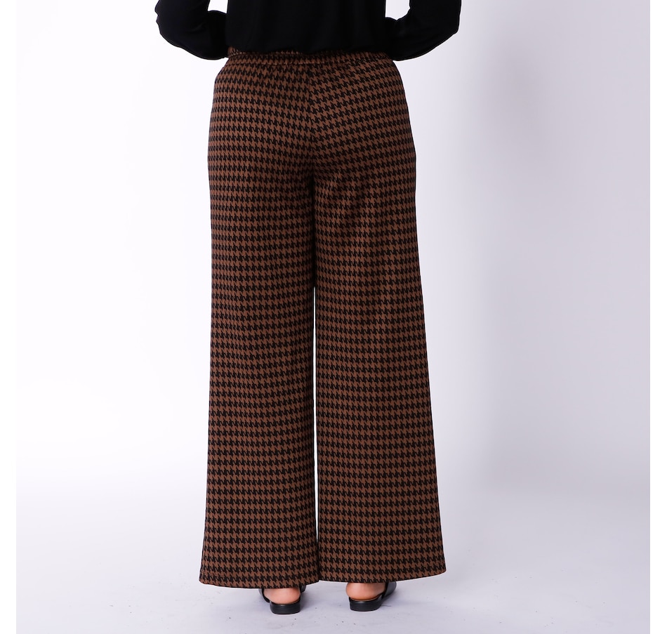 Clothing & Shoes - Bottoms - Pants - Marallis Houndstooth Wide Leg