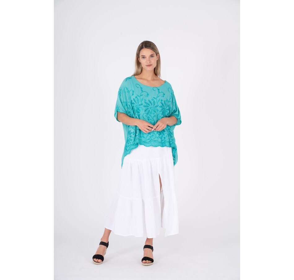 Image 245410_LGN.jpg, Product 245-410 / Price $19.33, M Made In Italy Eyelet Layered Top from M Made in Italy on TSC.ca's Fashion department