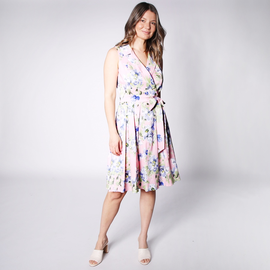 Image 245422_PMU.jpg, Product 245-422 / Price $29.33, Nina Leonard Taffeta Fit And Flare Dress from Nina Leonard on TSC.ca's Fashion department