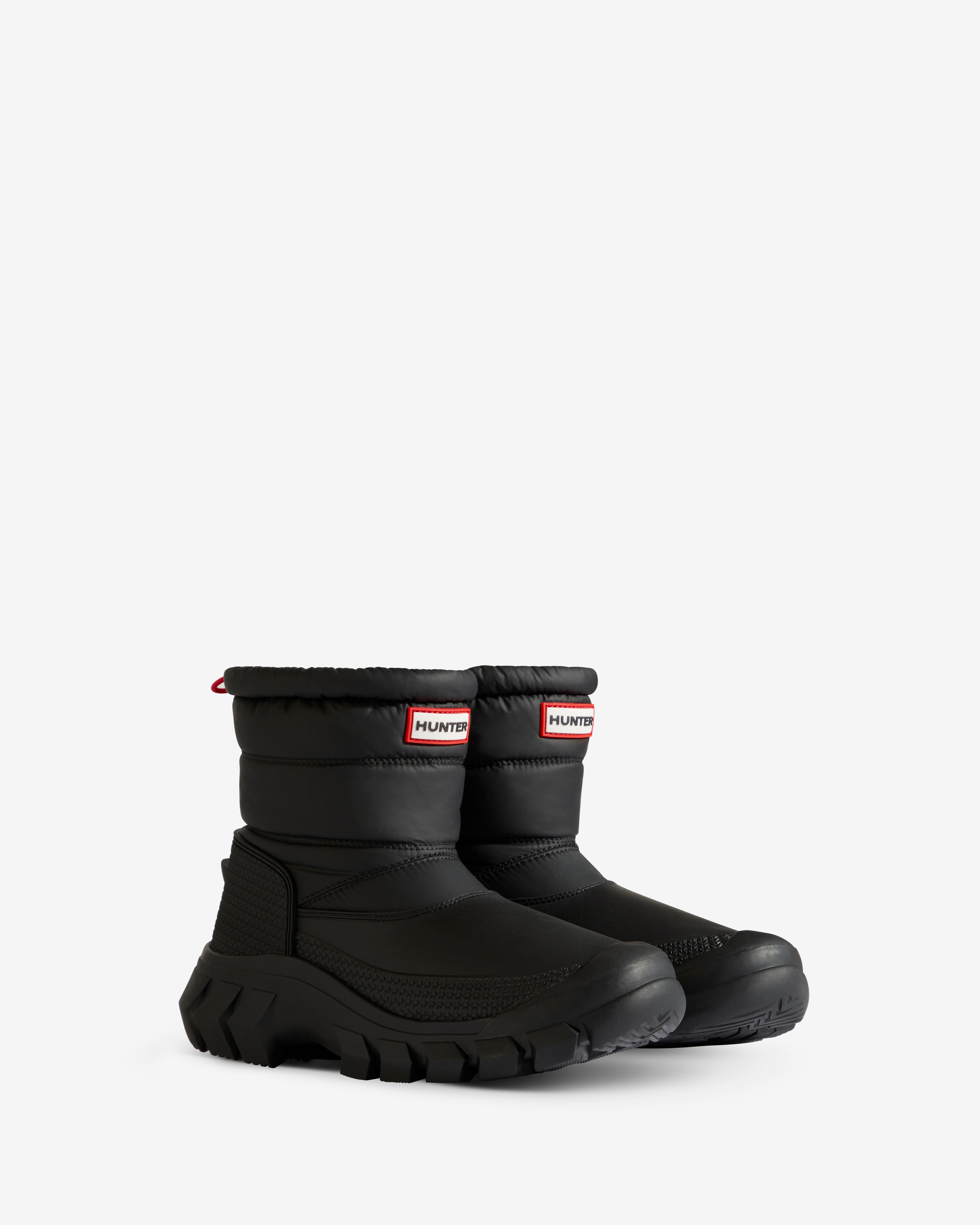 【ハンター】HUNTER Womens INTREPID SHORT  BOOT-White Hunter Short Buckle Intrepid Short Womens Snow Boot White