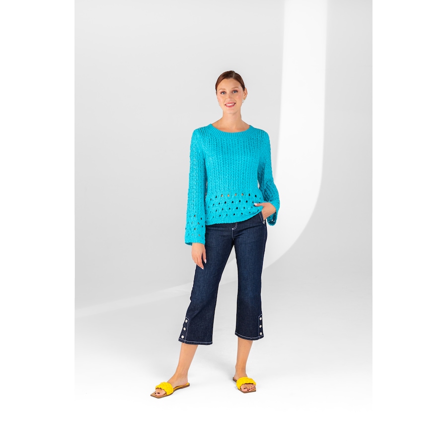 Image 245466_ALTMORE4.jpg, Product 245-466 / Price $39.33, Lisette Bonair Crop Denim Wide Leg Pant With Details from Lisette L Montreal on TSC.ca's Fashion department