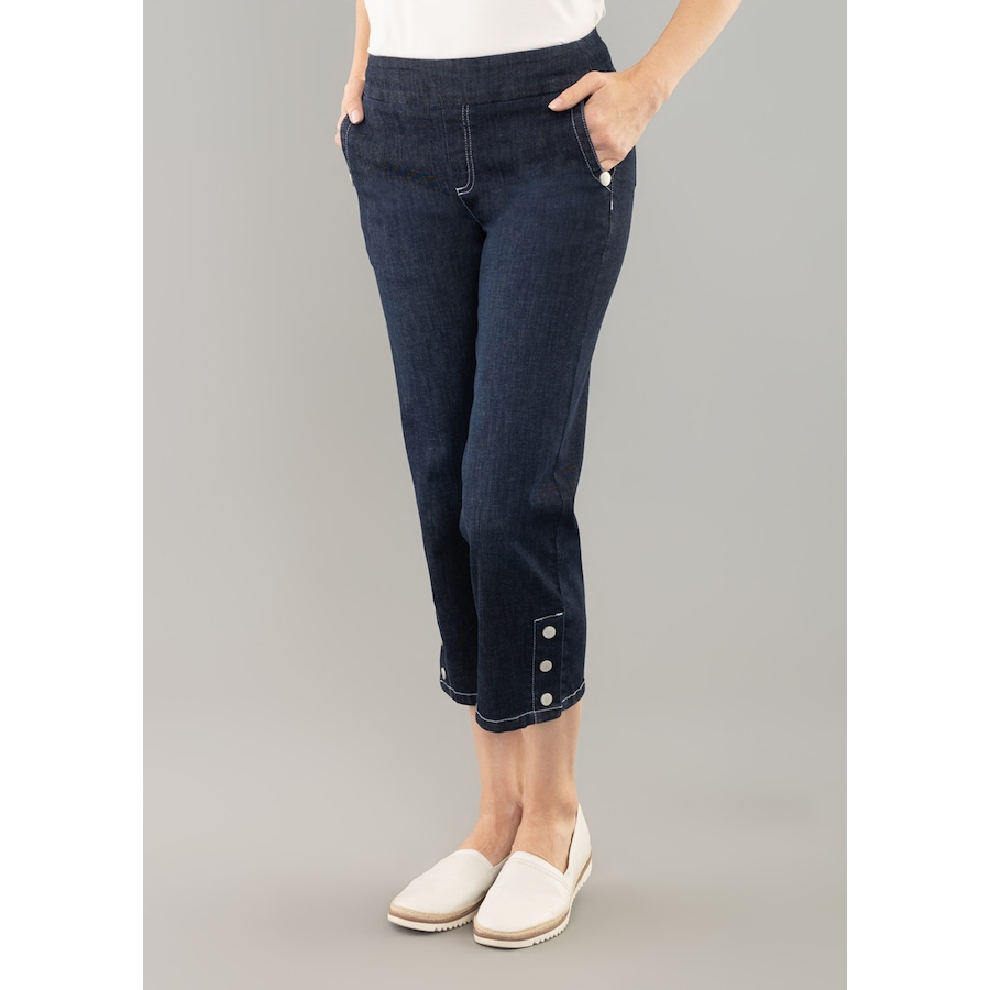 Image 245466_DBE.jpg, Product 245-466 / Price $39.33, Lisette Bonair Crop Denim Wide Leg Pant With Details from Lisette L Montreal on TSC.ca's Fashion department