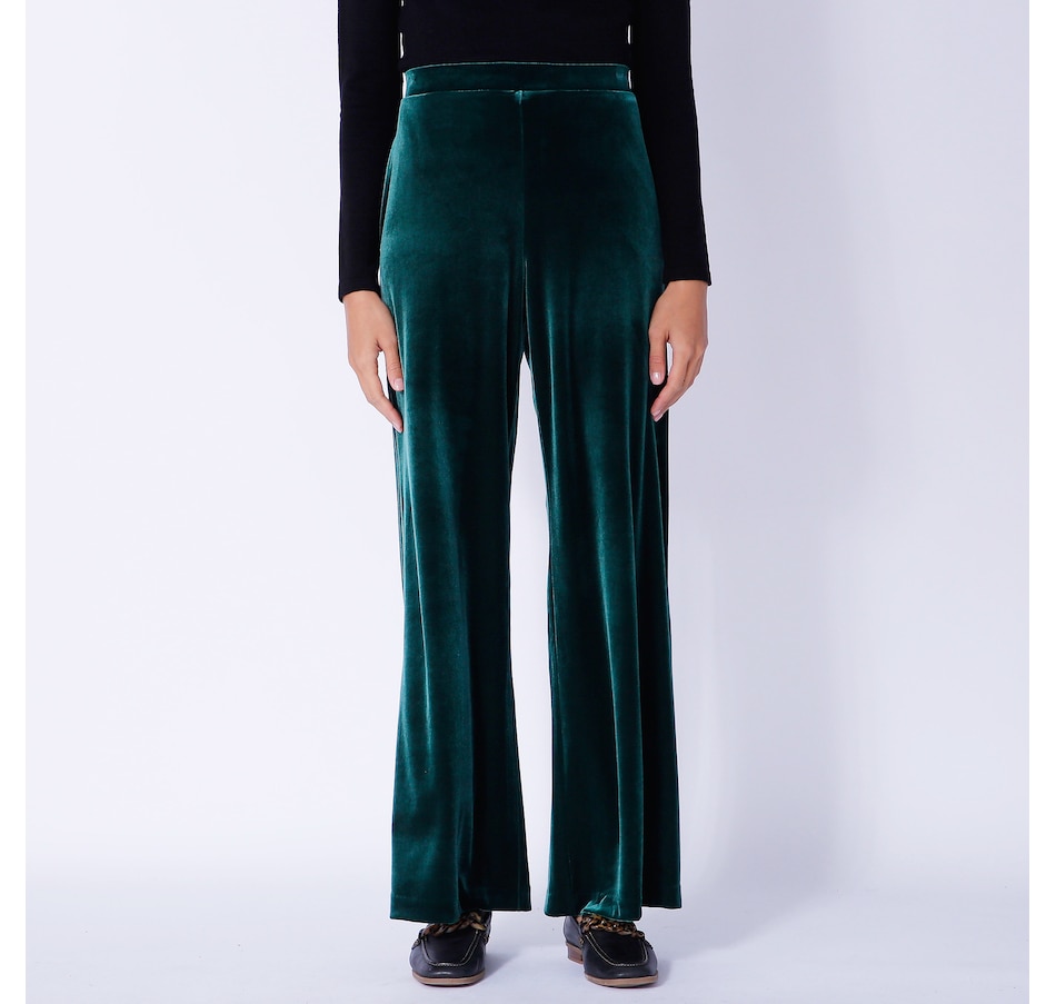 Clothing & Shoes - Bottoms - Pants - Mr. Max Stretch Velvet Wide Leg  Pull-On Pant - Online Shopping for Canadians