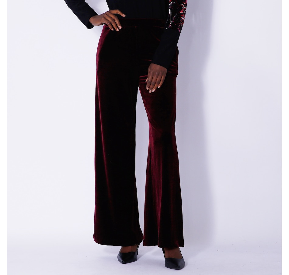 Clothing & Shoes - Bottoms - Pants - Mr. Max Stretch Velvet Wide Leg  Pull-On Pant - Online Shopping for Canadians