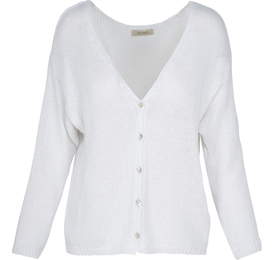 Image 245489_WHT.jpg, Product 245-489 / Price $49.33, Astrid Good Day Cardi from Astrid on TSC.ca's Fashion department