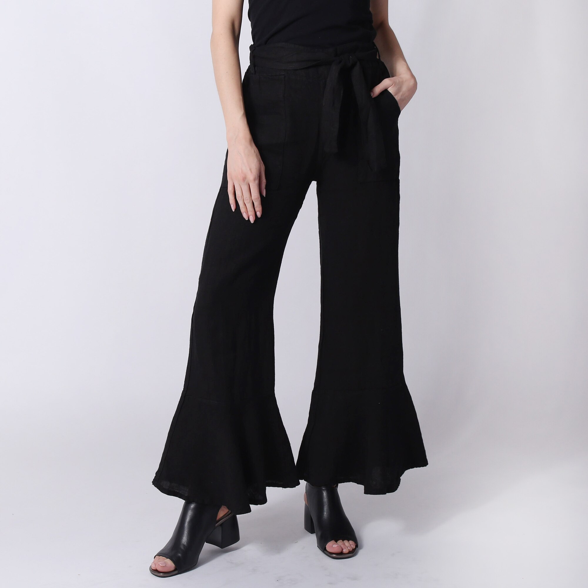 【LA MER MA MAISON】24FW★ SNAP VENT FLARE SLACKS LA MER MA MAISON】24FW☆ SNAP VENT FLARE SLACKS
