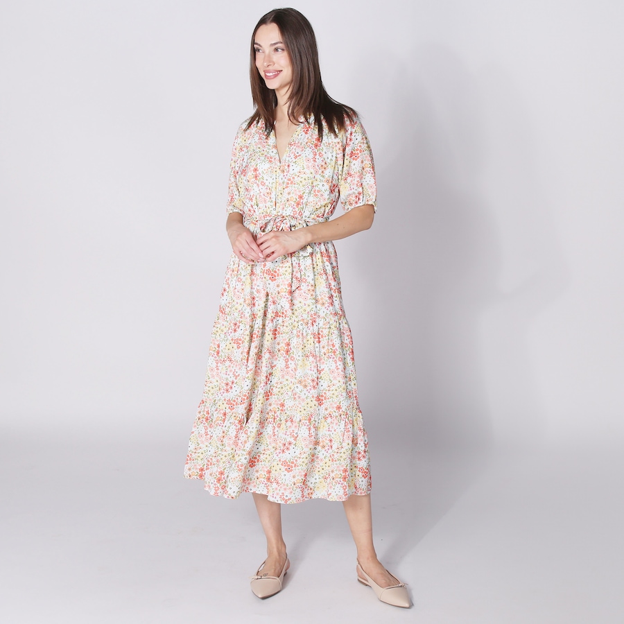 Image 245558_DFLR.jpg, Product 245-558 / Price $39.33, Isaac Mizrahi Linen-Look Belted Dress from Isaac Mizrahi New York on TSC.ca's Fashion department