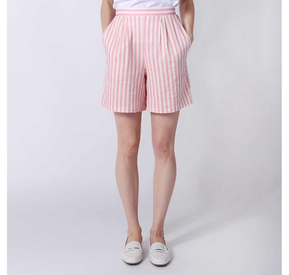 Image 245562_CPK.jpg, Product 245-562 / Price $34.33, Isaac Mizrahi Printed Cotton Mid-Length Short from Isaac Mizrahi New York on TSC.ca's Fashion department