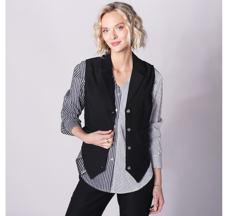 Image 245569_BLK.jpg, Product 245-569 / Price $29.33, Guillaume Button Front Vest from Guillaume on TSC.ca's Fashion department