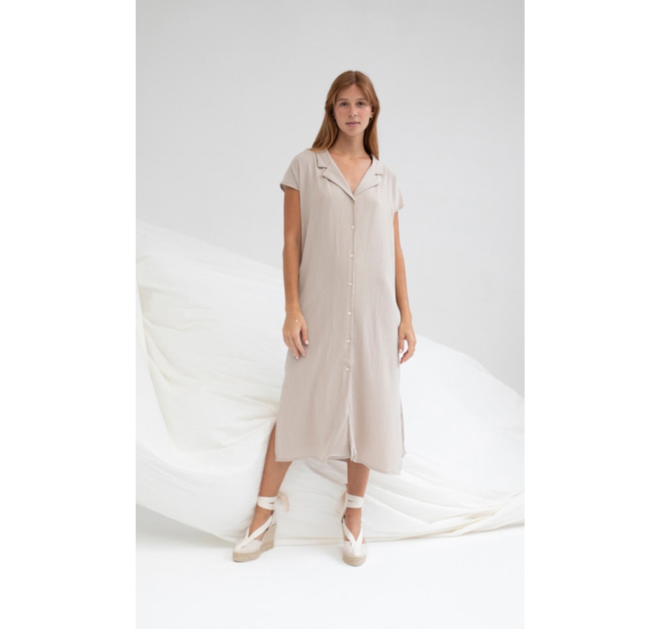 Image 245610_BGE.jpg, Product 245-610 / Price $59.33, Mus & Bombon Lanlas Button Front Midi Dress from Mus & Bombon on TSC.ca's Fashion department