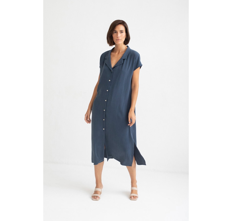 Image 245610_NVY.jpg, Product 245-610 / Price $59.33, Mus & Bombon Lanlas Button Front Midi Dress from Mus & Bombon on TSC.ca's Fashion department