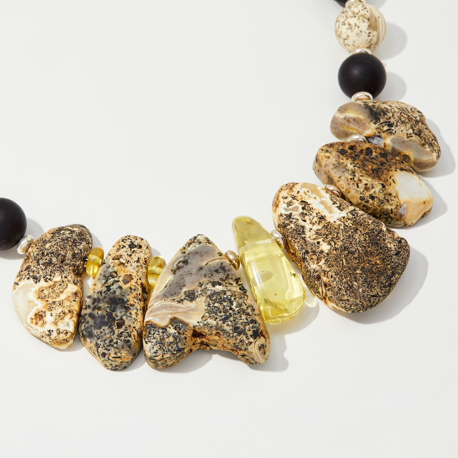Image 245635_ALTMORE1.jpg, Product 245-635 / Price $729.99, Amber Extraordinaire Artisan Collection Sterling Silver Marble Amber Necklace from Amber Extraordinaire on TSC.ca's Jewellery department
